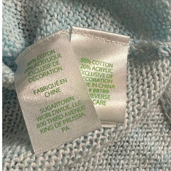 NWT Lilly Pulitzer Danette Sweater Sailabration Celestial Blue Embroidery Size M - Picture 4 of 5